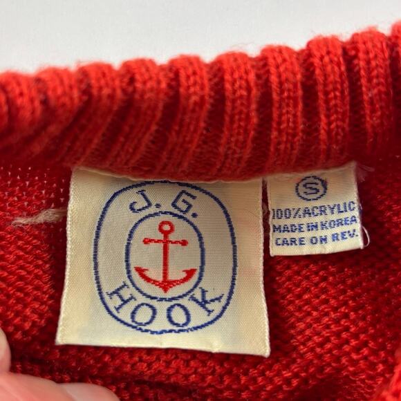 Vintage J.G. Hook Toddler Acrylic Crewneck Sweater Small 4T Abstract Retro 80s - Picture 5 of 8